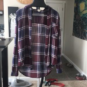 Red and blue flannel